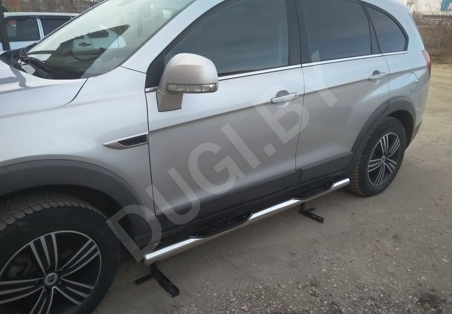  Пороги труба с проступью Chevrolet Captiva Арт CVC.12.93, вид 2