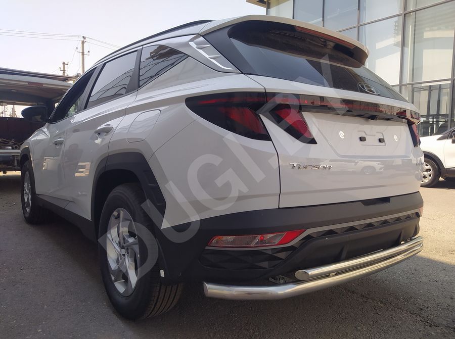  Защита заднего бампера двойная  Hyundai Tucson 4 Арт HTUC.21.16, вид 2