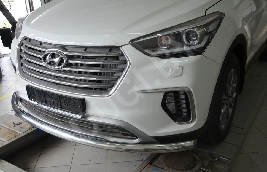  Защита переднего бампера Hyundai Santa FE 4 (TM) Арт HYSFG.18.02, вид 2