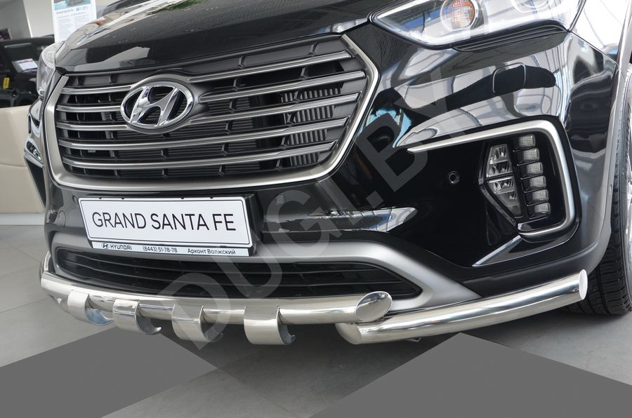  Защита переднего бампера  G Hyundai Santa FE 4 (TM) Арт HYSFG.18.05, вид 2