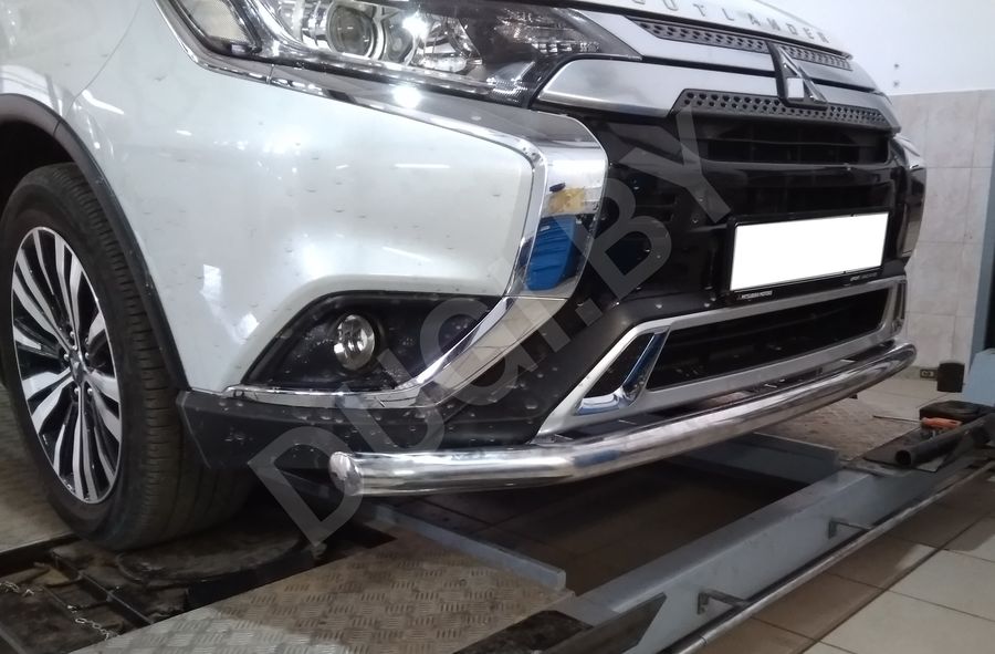  Защита переднего бампера Mitsubishi Outlander 3 restailing 2 Арт MSO.19.02, вид 2