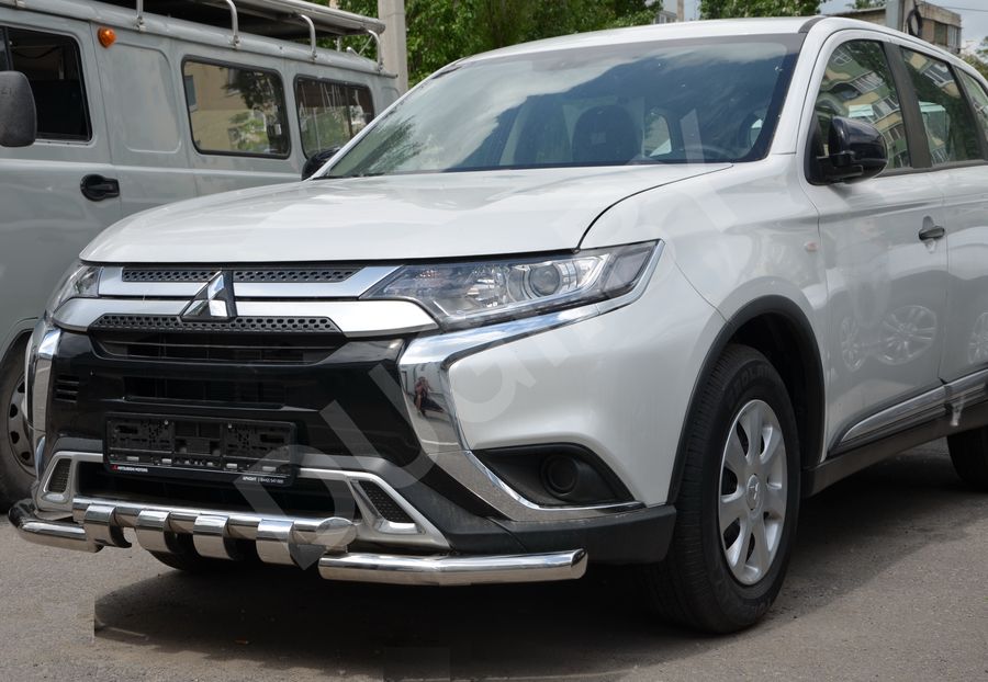  Защита переднего бампера  G Mitsubishi Outlander 3 restailing 2 Арт MSO.19.05, вид 2