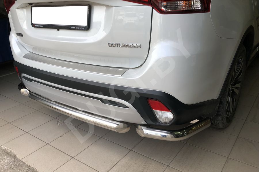  Защита заднего бампера центральная Mitsubishi Outlander 3 restailing 2 Арт MSO.19.11-1, вид 2