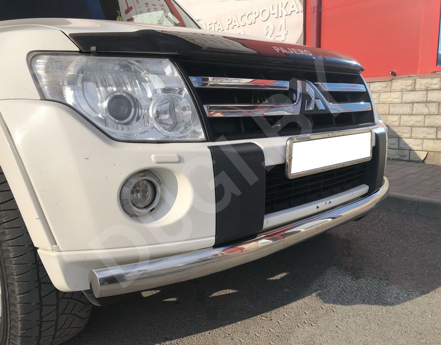  Защита переднего бампера  Mitsubishi Pajero 4 Арт MSP4.06.02, вид 2