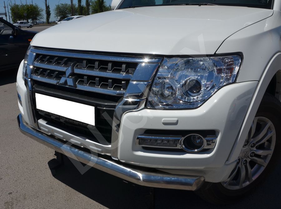  Защита переднего бампера Mitsubishi Pajero 4 Арт MSP4.14-01, вид 2