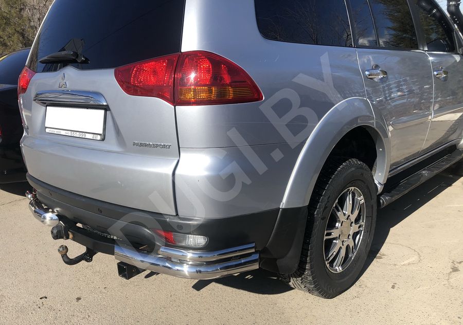  Защита заднего бампера угловая двойная Mitsubishi Pajero Sport 2 Арт MSPS.08.20, вид 2