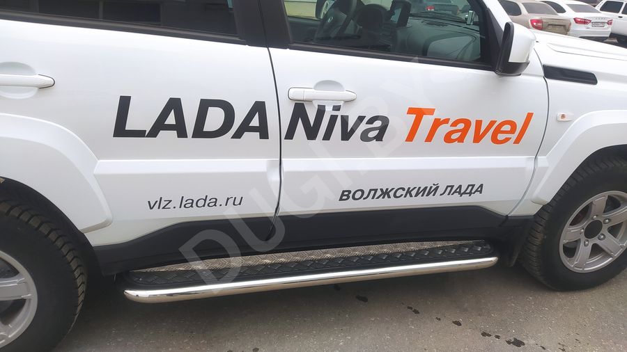  Пороги с накладным листом Lada Niva Travel Арт NVT.21.41, вид 2