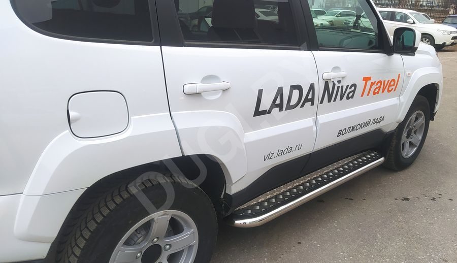  Пороги с накладным листом Lada Niva Travel Арт NVT.21.41, вид 3