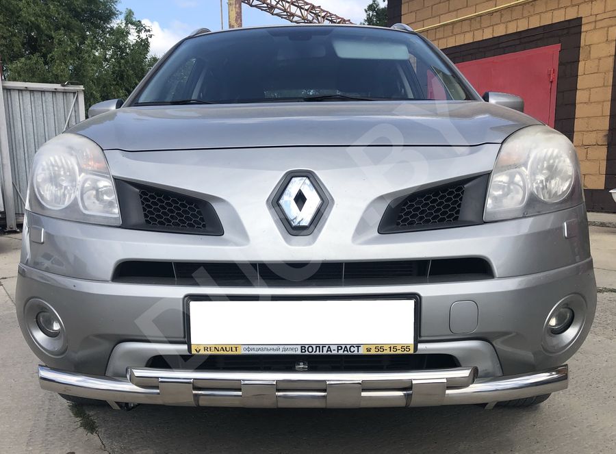  Защита переднего бампера с перемычками к Renault Koleos Арт RKS.8.75