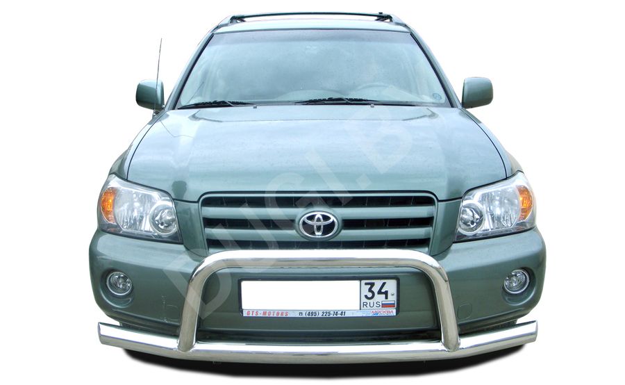  Защита переднего бампера с низкой скобой Toyota Highlander 1 Арт THL.04.78