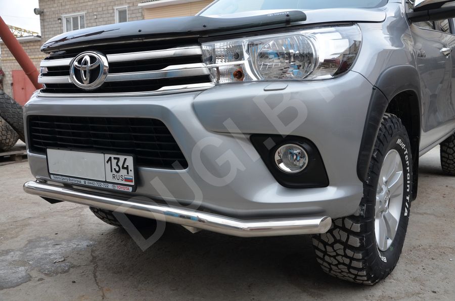  Защита переднего бампера волна Toyota Hilux 8 Арт THL.15.07, вид 3