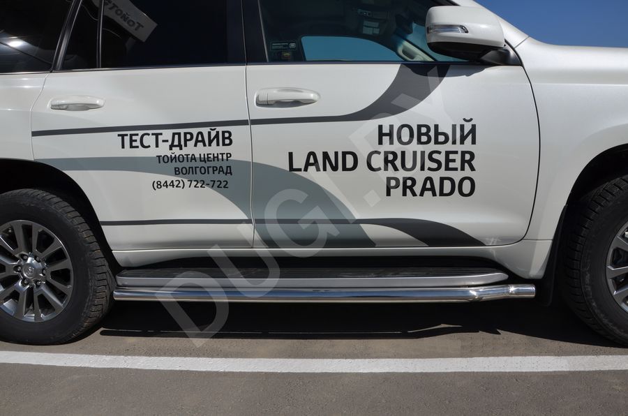  Защита штатного порога Toyota Land Cruiser Prado 150 Арт TLCP150.10.30-3, вид 3