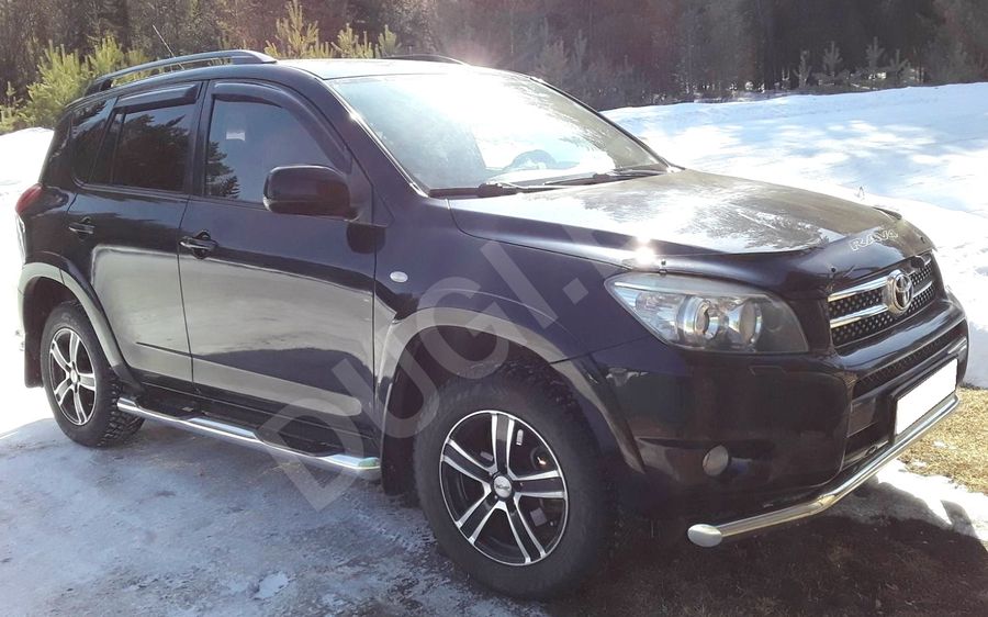  Пороги труба с проступью Toyota Rav 4 3 Арт TRAV.06.93, вид 2