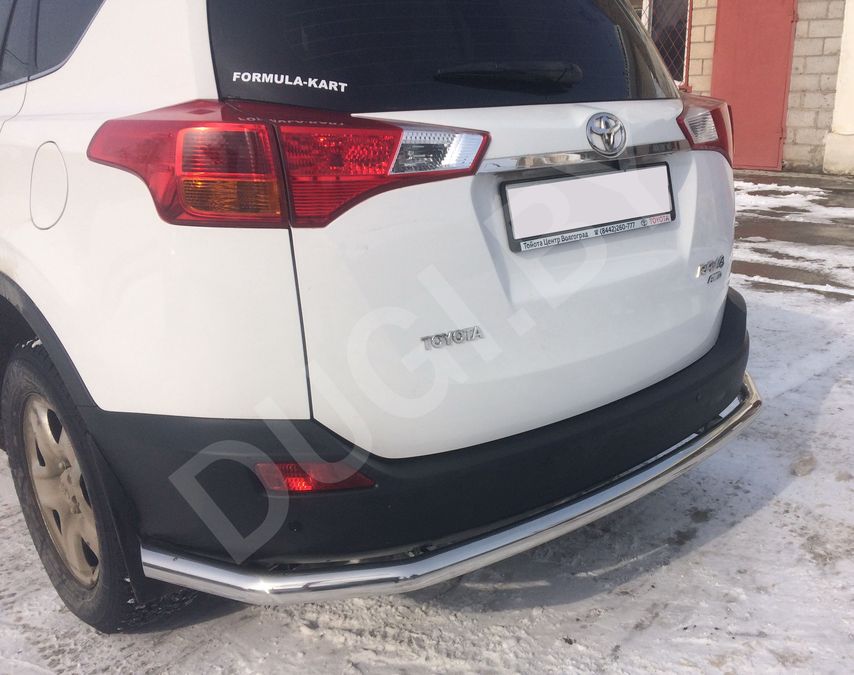  Защита заднего бампера угловая большая Toyota Rav 4 4 Арт TRAV.13.21-1, вид 2