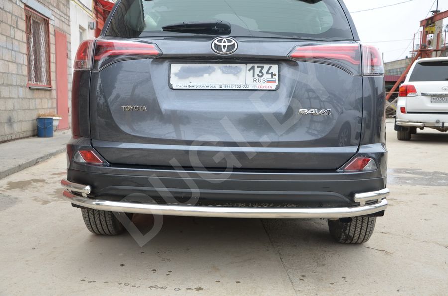  Защита заднего бампера двойная Toyota Rav 4 4 Арт TRAV.15.16-2, вид 2