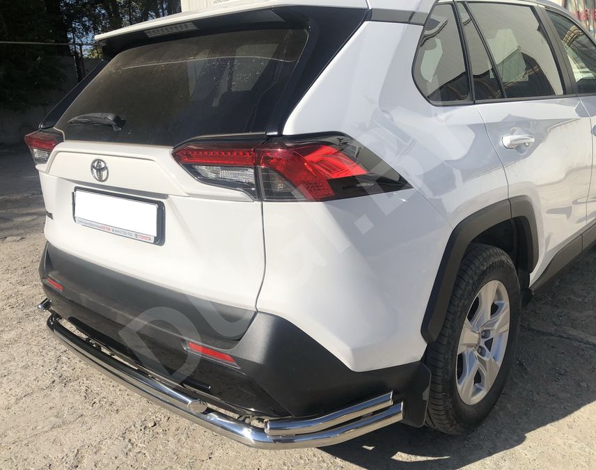  Защита заднего бампера угловая большая Toyota Rav 4 5 Арт TRAV.19.21-2, вид 3