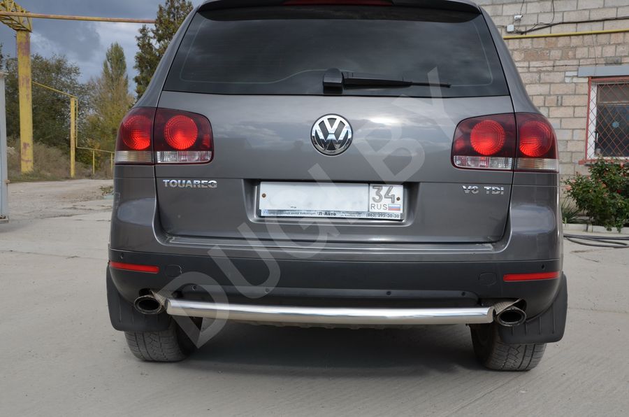  Защита заднего бампера к Volkswagen Touareg 1 Арт VWTR.07.11