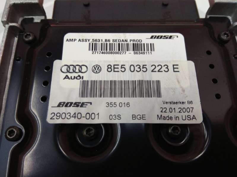 8E0947135A Усилитель звука Audi A4 B7 Арт 7684, вид 3