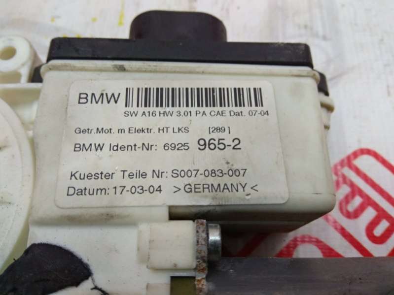 6925965 Мотор стеклоподъемника задний левый BMW X3 E83 Арт 6788, вид 3