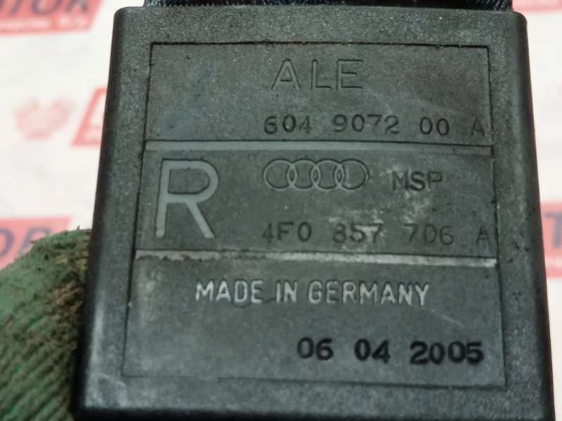 4F0857706A Ремень безопасности передний правый Audi A6 C6 (S6,RS6) Арт 4352, вид 5